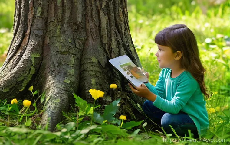 탄소 격리 식재의 효과적인 모니터링 기법 - **Prompt 1: "A diverse group of eco-enthusiasts, including adults and a toddler wearing a clean diap...